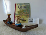 TINTIN MOULINSART "PIROGUE "L'OREILLE CASSEE" - NEUF