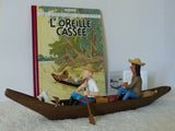TINTIN MOULINSART "PIROGUE "L'OREILLE CASSEE" - NEUF