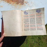 Livre ancien Bible Ethiopie XIX eme manuscrit sur velin