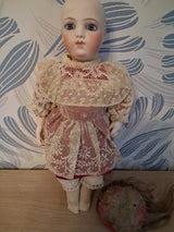 Ancienne poupée de mode François gaultier cuir et porcelaine