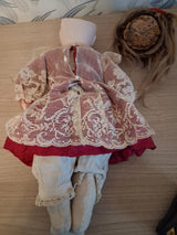 Ancienne poupée de mode François gaultier cuir et porcelaine