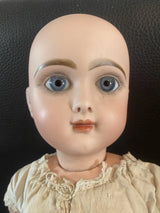 ANCIENNE POUPEE JUMEAU TÊTE PORCELAINE BOUCHE FERMÉE TAILLE 11 DOLL BISQUE