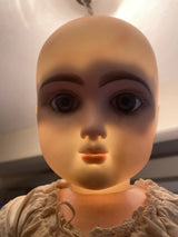 ANCIENNE POUPEE JUMEAU TÊTE PORCELAINE BOUCHE FERMÉE TAILLE 11 DOLL BISQUE