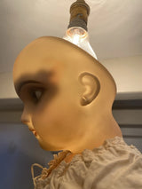 ANCIENNE POUPEE JUMEAU TÊTE PORCELAINE BOUCHE FERMÉE TAILLE 11 DOLL BISQUE