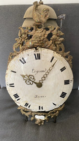 ANCIENNE HORLOGE LANTERNE A 2 CLOCHES 2 MARTEAUX XVIIIEME ANTIQUE CLOCK 18th