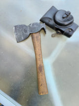 Allemand ww2 Pionnier 1940 Landser Hache + Étui Cuir Libération 1944 Vosges