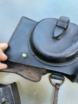 Allemand ww2 Pionnier 1940 Landser Hache + Étui Cuir Libération 1944 Vosges