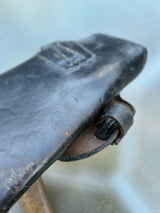 Allemand ww2 Pionnier 1940 Landser Hache + Étui Cuir Libération 1944 Vosges