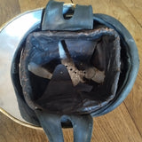 Ancien et rare casque de sapeur pompier motocycliste de la ville de Paris - années 1950