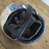 Ancien et rare casque de sapeur pompier motocycliste de la ville de Paris - années 1950