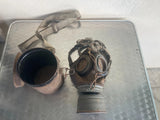 ANCIEN MASQUE A GAZ ALLEMAND GUMMIMASKE WW1 COMPLET GUERRE TRANCHEE