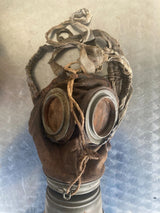 ANCIEN MASQUE A GAZ ALLEMAND GUMMIMASKE WW1 COMPLET GUERRE TRANCHEE