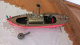 JOUET ANCIEN CARETTE ?BING? BATEAU VAPEUR VIVE 41CM