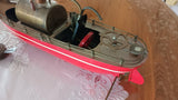 JOUET ANCIEN CARETTE ?BING? BATEAU VAPEUR VIVE 41CM