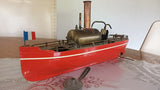 JOUET ANCIEN CARETTE ?BING? BATEAU VAPEUR VIVE 41CM