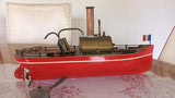 JOUET ANCIEN CARETTE ?BING? BATEAU VAPEUR VIVE 41CM