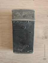Nécessaire de voyage ancien – Étui cuir & métal – XIXe / début XXe