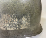 US WW2 - Casque M1 pattes fixes - Barre ETO Follow me - 100% original 2nd guerre