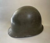 US WW2 - Casque M1 pattes fixes - Barre ETO Follow me - 100% original 2nd guerre