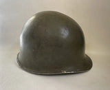 US WW2 - Casque M1 pattes fixes - Barre ETO Follow me - 100% original 2nd guerre