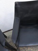 Cassina Cab 413 Chairs noir Bellini chaise en cuir chaise design chaise de salle à manger