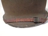 Authentique Casque américain US WW2, fab. Avril 1944, jonc avant, liner Firestone, nominatif