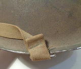 Authentique Casque américain US WW2, fab. Avril 1944, jonc avant, liner Firestone, nominatif