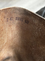 Bottes allemand kriegsmarine alte Stiefel Leder 1939-1945 KM ww2 débarquement