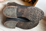 Bottes allemand kriegsmarine alte Stiefel Leder 1939-1945 KM ww2 débarquement