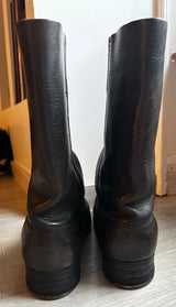 Bottes allemand kriegsmarine alte Stiefel Leder 1939-1945 KM ww2 débarquement