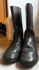 Bottes allemand kriegsmarine alte Stiefel Leder 1939-1945 KM ww2 débarquement