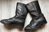 Bottes allemand kriegsmarine alte Stiefel Leder 1939-1945 KM ww2 débarquement