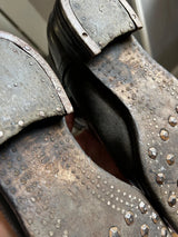 Bottes allemand kriegsmarine alte Stiefel Leder 1939-1945 KM ww2 débarquement
