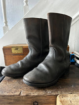 Bottes allemand kriegsmarine alte Stiefel Leder 1939-1945 KM ww2 débarquement