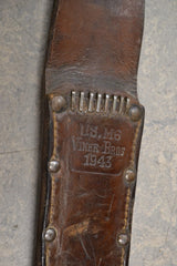 Fourreau cuir US-M6 "VINER-BROS - 1943" - WWII - PARA US - FFI