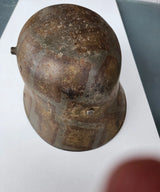 AUTHENTIQUE Casque / helmet Allemand Ww1 / 14-18 Camouflé RARE