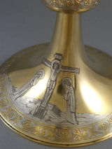 Calice et patène en vermeil - Argent massif avec son écrin