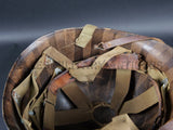 AUTHENTIQUE CASQUE M2 PARACHUTISTE US WWII NAMED 11TH AIRBORNE PARATROOPER MIA ORIGINAL WW2