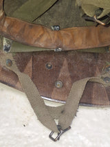 Authentique Liner Casque Para US WW2 Parachutiste Normandie Debarquement Nominatif Insigne