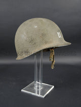 AUTHENTIQUE CASQUE M2 PARACHUTISTE US WWII NAMED 11TH AIRBORNE PARATROOPER MIA ORIGINAL WW2