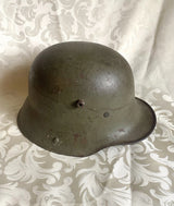 Ancien Casque Militaire Allemand 1ere Guerre Mondiale 1916 Bombe frappée ET66