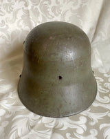 Ancien Casque Militaire Allemand 1ere Guerre Mondiale 1916 Bombe frappée ET66