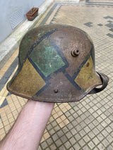 Authentique Casque Allemand Mod.16 Camouflé « Tortue » Stahlhelm