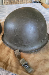Authentique Casque US M1 WW2 29th Infantry Division D-Day Omaha Beach WW2 Normandie Insigne