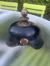 ANCIEN CASQUE A POINTE PRUSSIEN OFFICIER ANTIQUE MILITARY