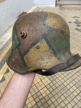 Authentique Casque Allemand Mod.16 Camouflé « Tortue » Stahlhelm