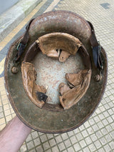 Authentique Casque Allemand Mod.16 Camouflé « Tortue » Stahlhelm