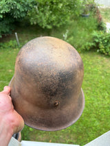 AUTHENTIQUE Casque allemand M42 heer camo ww2