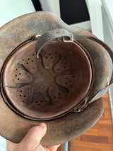 AUTHENTIQUE Casque allemand M42 heer camo ww2