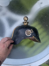 ANCIEN CASQUE A POINTE PRUSSIEN OFFICIER ANTIQUE MILITARY